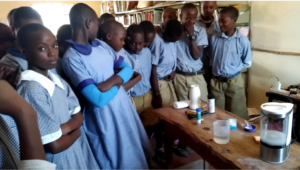 Kiinu primary school inhouse chlorine production and water quality testing training program
